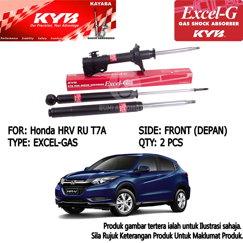KYB Honda HRV RU T7A '15-'20 Front (Depan) / Rear (Belakang) Gas Shock ...