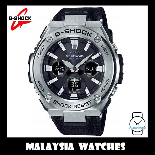 OFFICIAL WARRANTY Casio G SHOCK G STEEL GST S130C 1A Solar Men