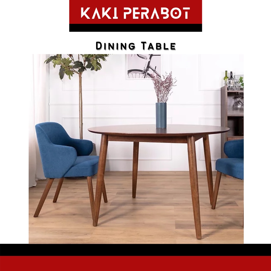 Kp Boston 4 Feet Round Dining Table 4 Seat Dining Table Meja Makan 