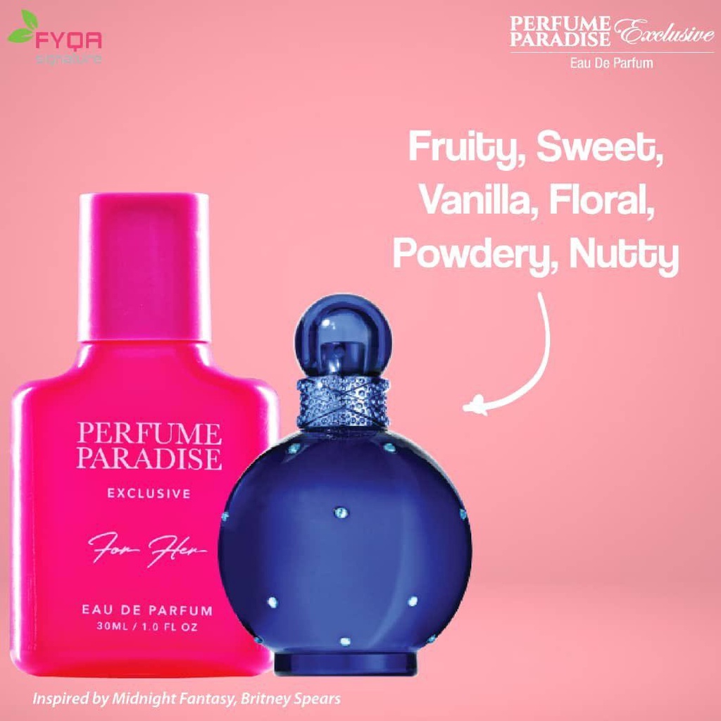 Paradise Perfume Midnight Fantasy by Britney Spears 10ml Shopee