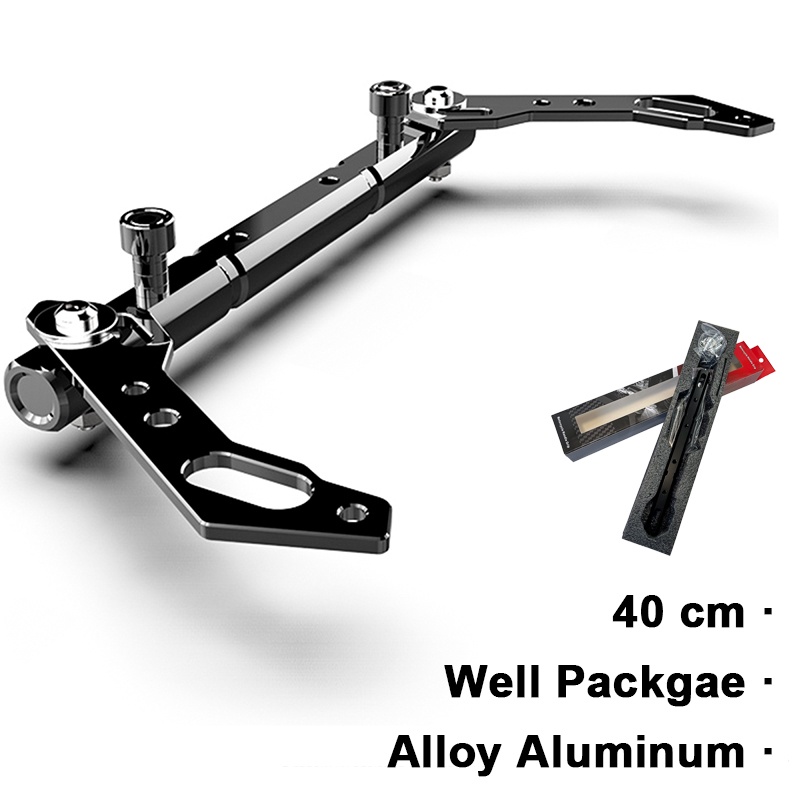 Balance Bar 40 cm Handle Bar Extension Rod Adjustable Black Alloy