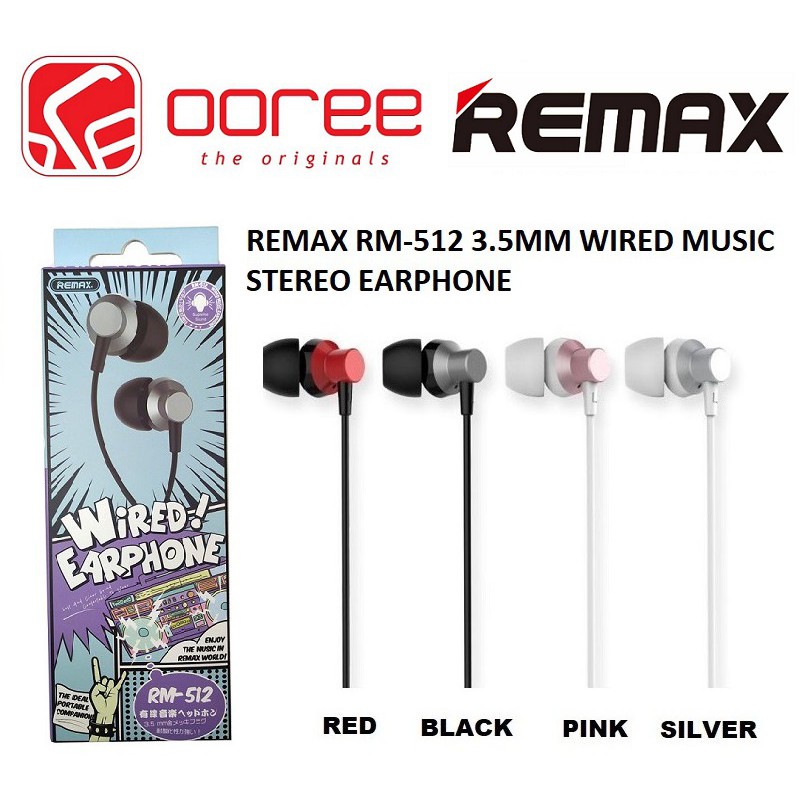 Remax earphone rm 512 hot sale