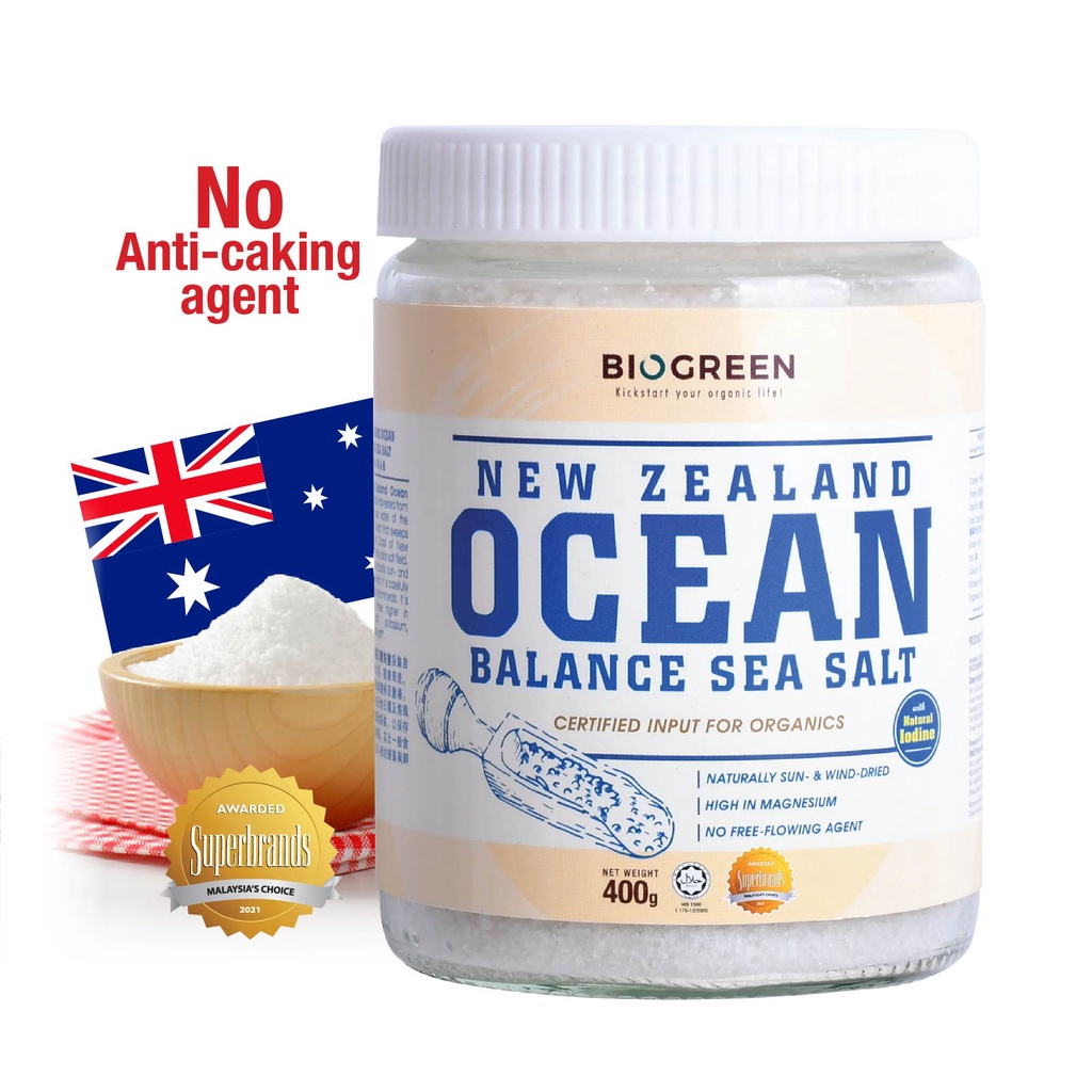 Biogreen New Zealand Ocean Balance Sea Salt (400g) | Shopee Malaysia