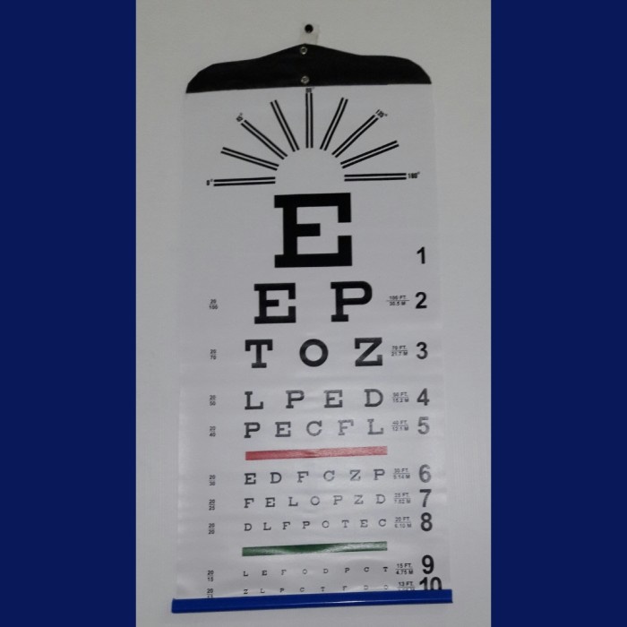 Snellen Chart Alphabet - Snellen Chart Manual - Myopia Eye Test Tool ...