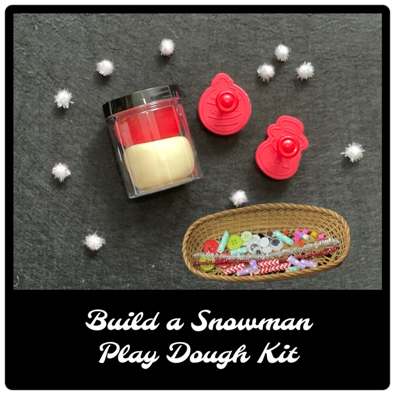 BUILD A SNOWMAN PLAY DOUGH KIT PLAY DOUGH KIT SENSORY