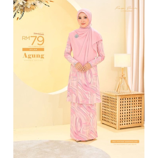 Baju Kurung Dewasa Tak Perlu Gosok Shopee Malaysia 9802