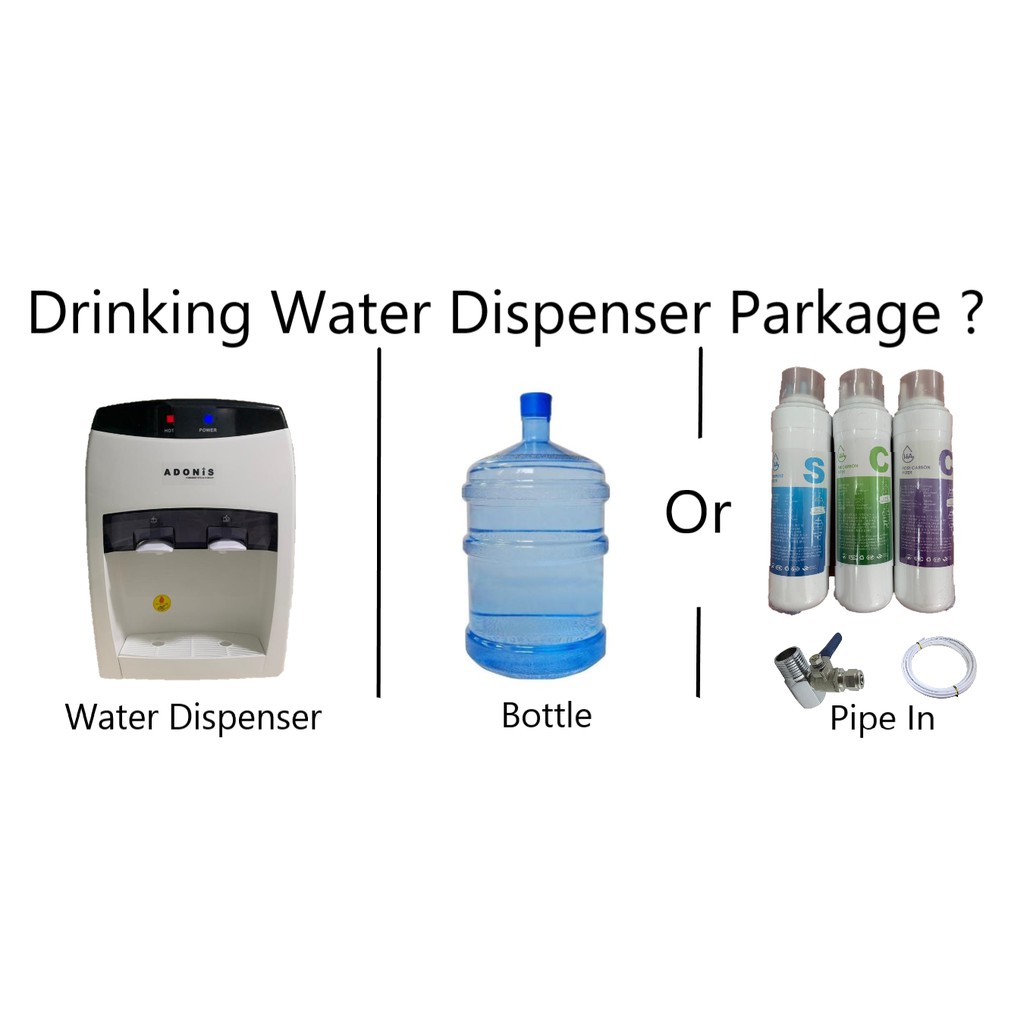 B1152 Drinking Water Dispenser Hot & Ambient Bottle Or Pipe In | Shopee ...