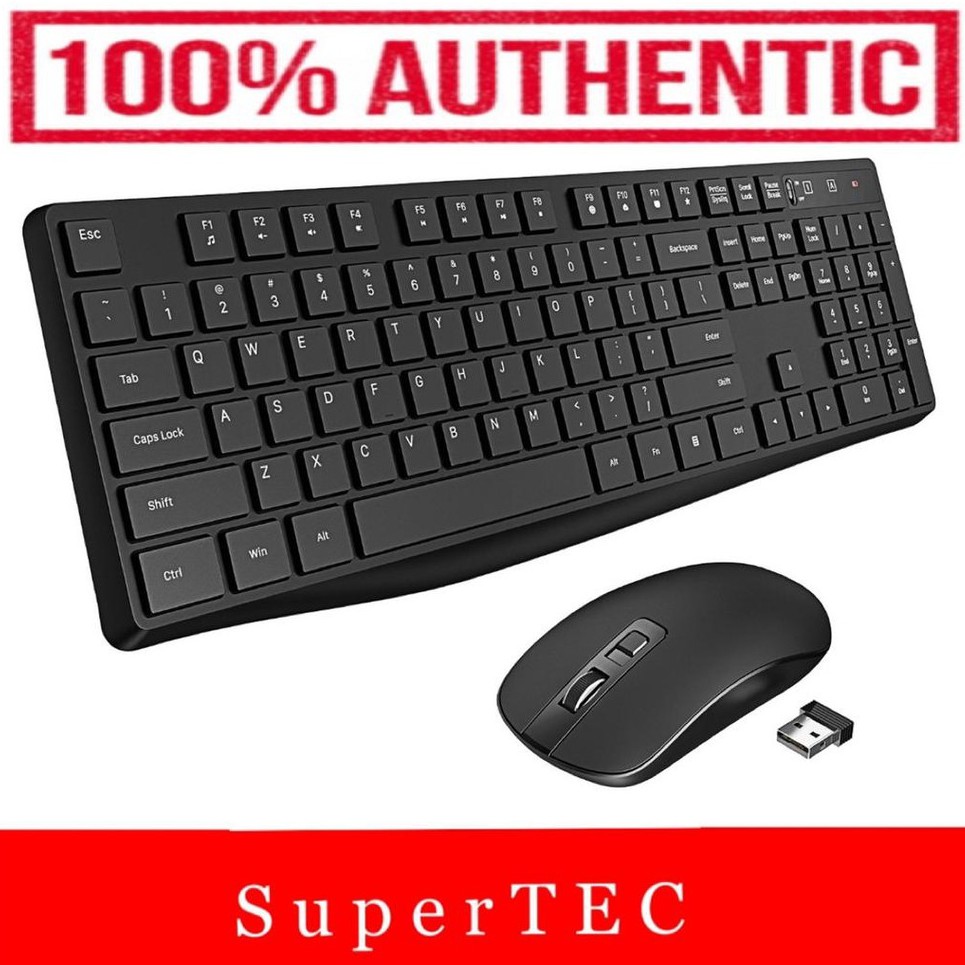 VictSing Wireless Keyboard and Mouse Combo Black PC230A UK Layout 2