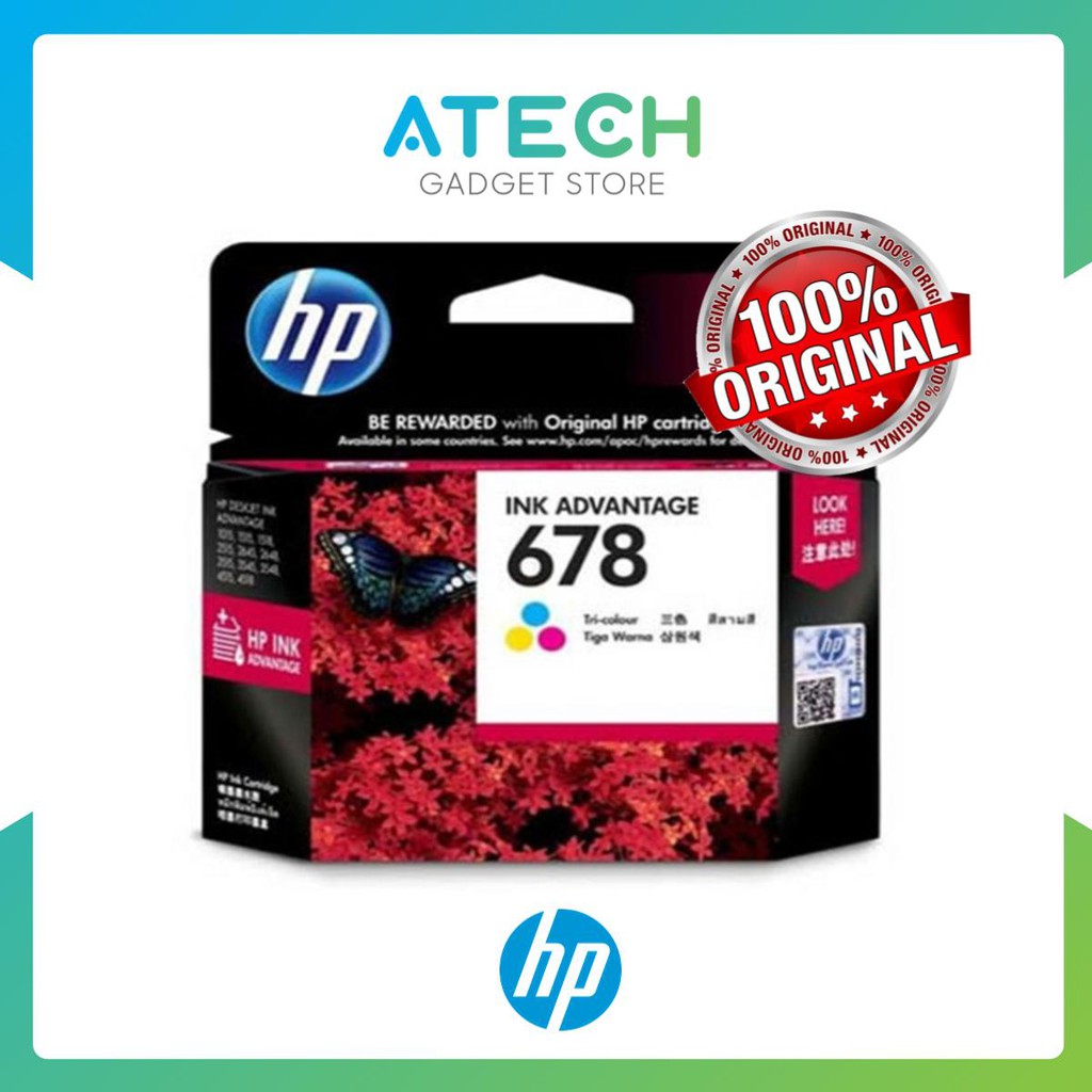 HP 678 Black Color Ink Cartridge Original HP - DESKJET 1015 / 1515 ...