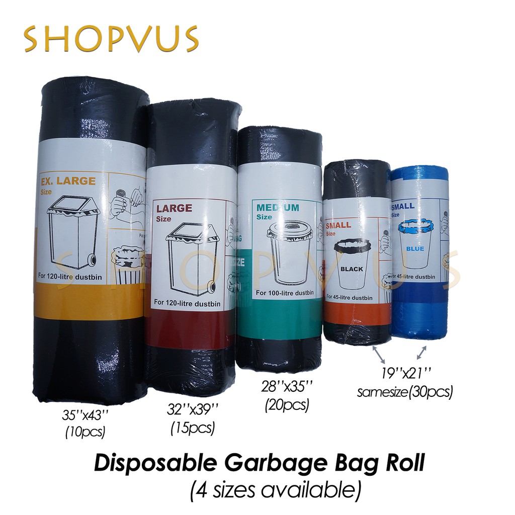 High Quality Durable Garbage Bag Rubbish Bag Roll / Plastik Sampah Beg