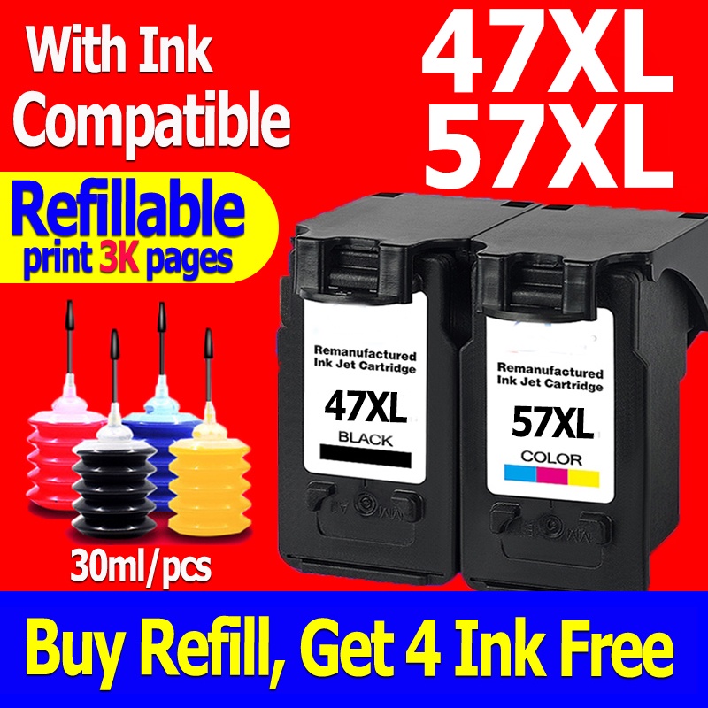 Canon PG 47XL CL 57XL ink PG47XL CL57XL ink Cartridge compatible for ...