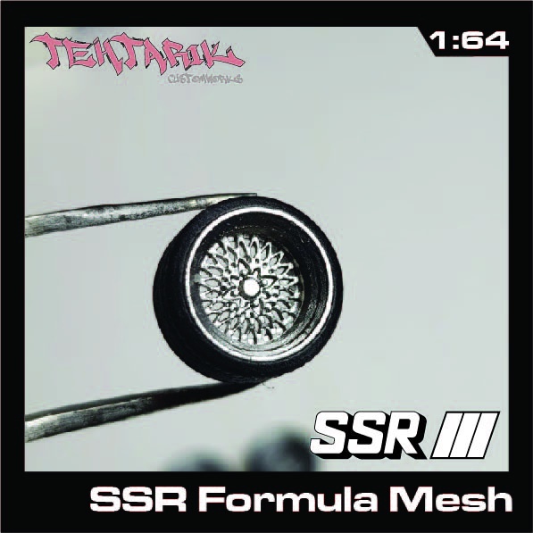 SSR Formula Mesh Resin Rims 1:64 Scale 9mm 10mm | Shopee Malaysia