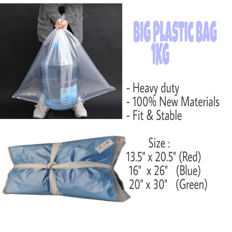 Big thick plastic discount bags