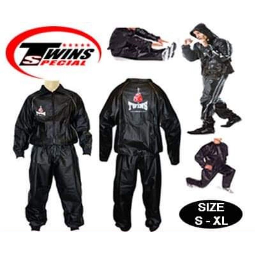 TWINS SPECIAL VINYL SWEATSUIT VSS 1 MUAY THAI BOXING WEIGHT LOSS SWEAT SUIT
