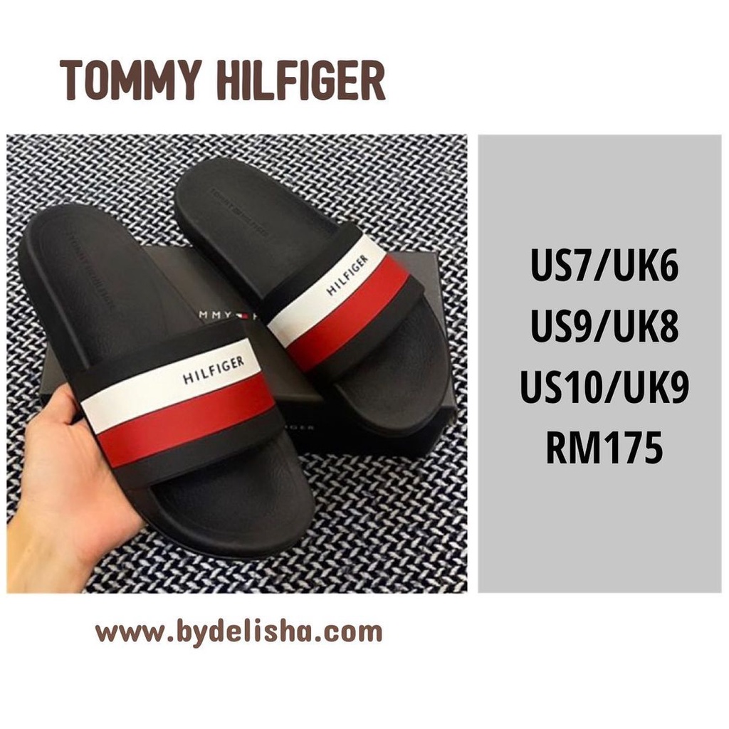 Tommy Hilfiger Men Sandals Earthy Navy Shopee Malaysia