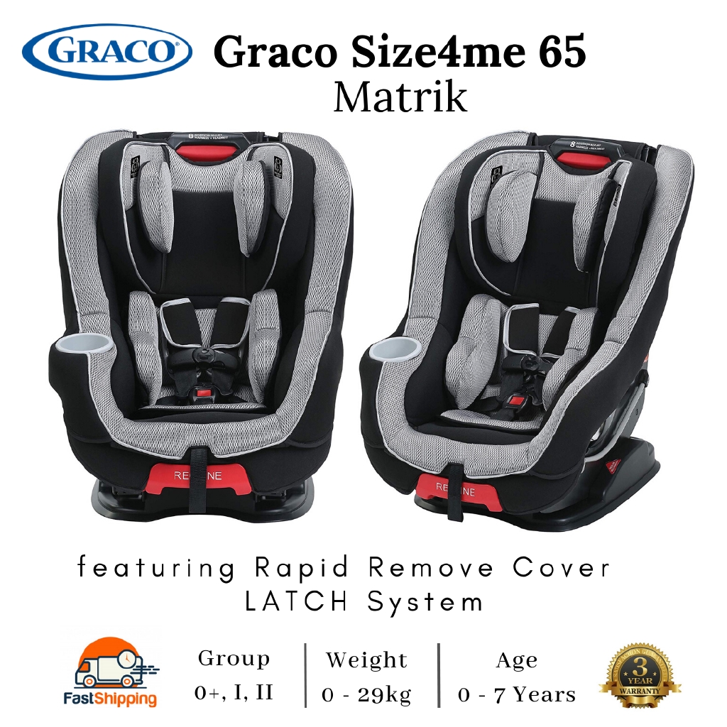 Graco size4me 65 store convertible