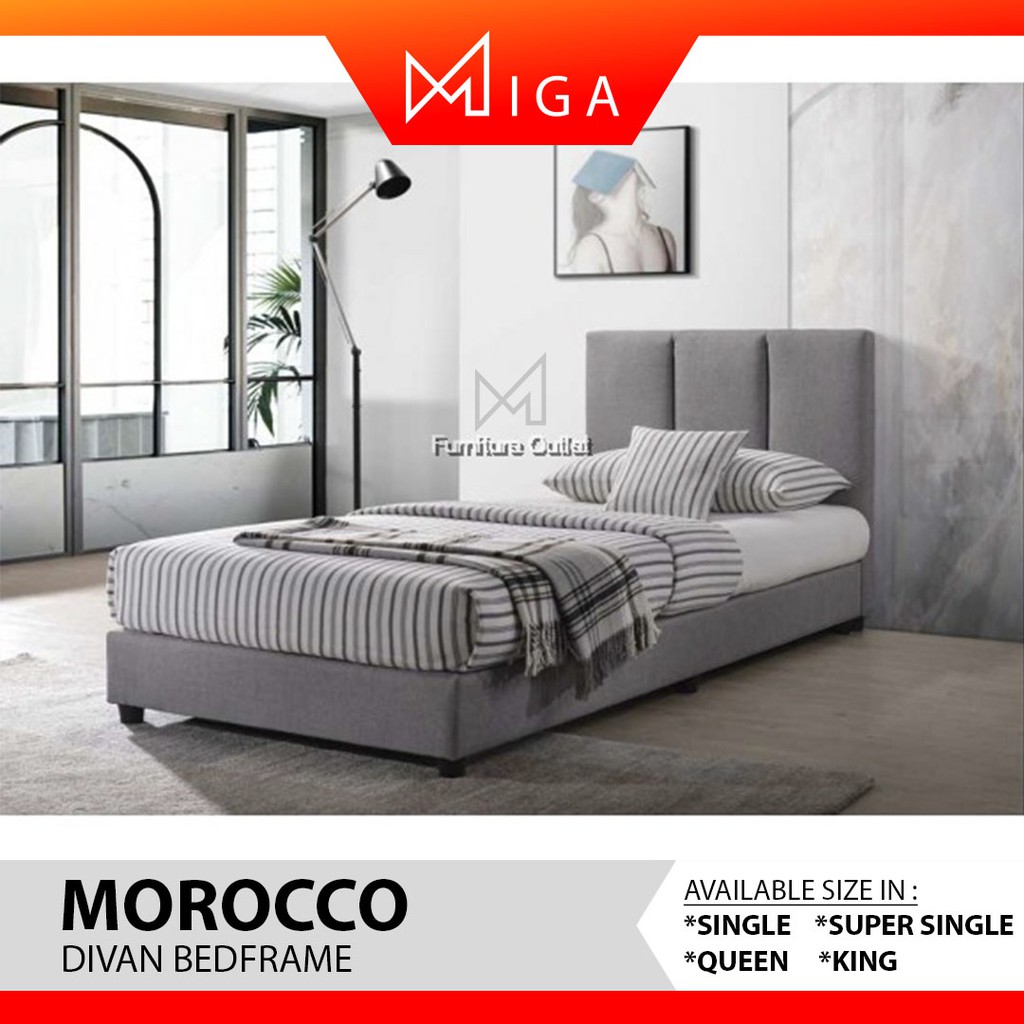 MIGA FURNITURE Super Single Divan Bed SUPER SINGLE KATIL KATIL MURAH Shopee Malaysia