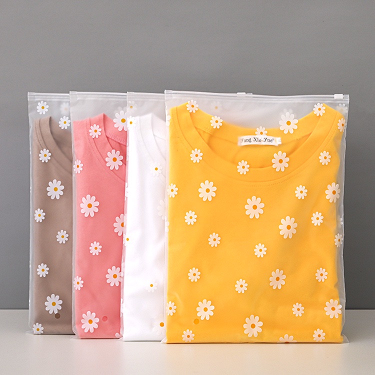 Daisy Flower zipperlock EVA Plastic Bag Transparent PE ZipBag zipper ...