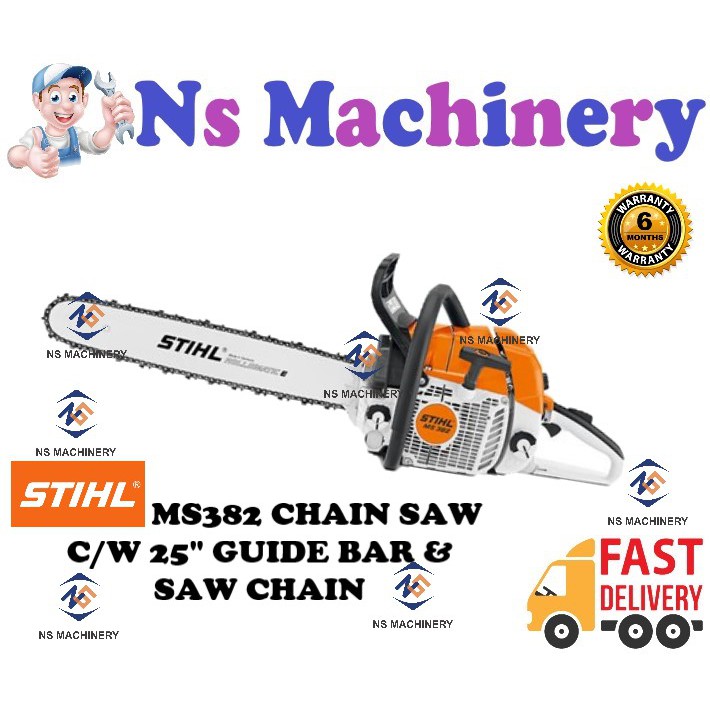 STIHL MS382 CHAIN SAW 25" GUIDE BAR & SAW CHAIN ( Brand Germany ...
