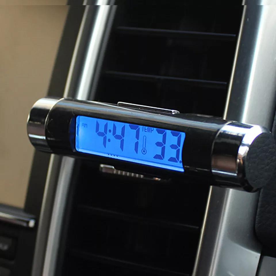 Portable 2 in 1 Car Digital LCD Clock & Temperature Display Electronic