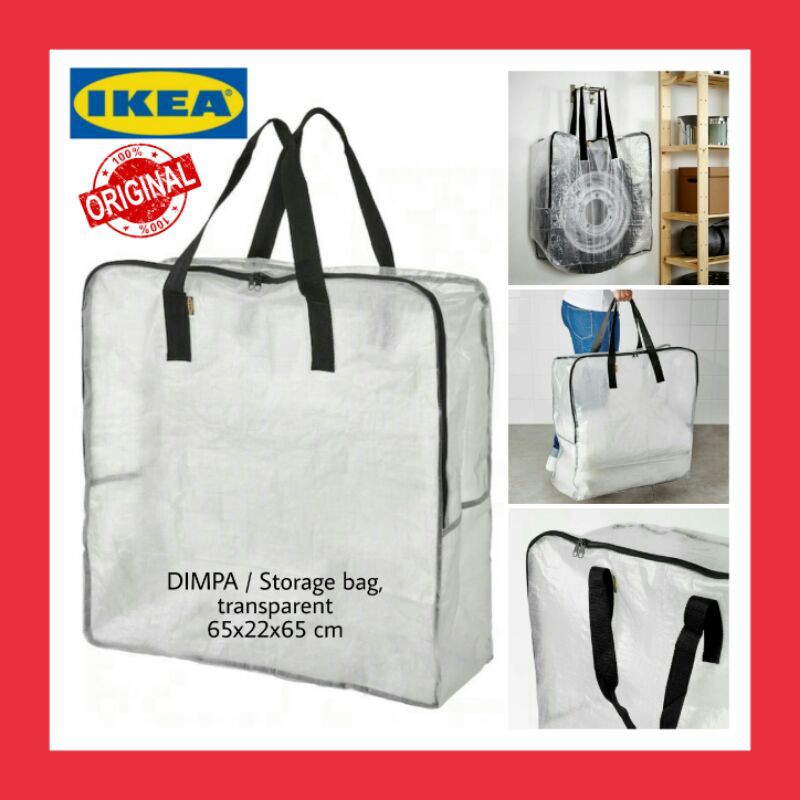 IKEA - DIMPA Storage Bag, Transparent, 65x22x65 cm