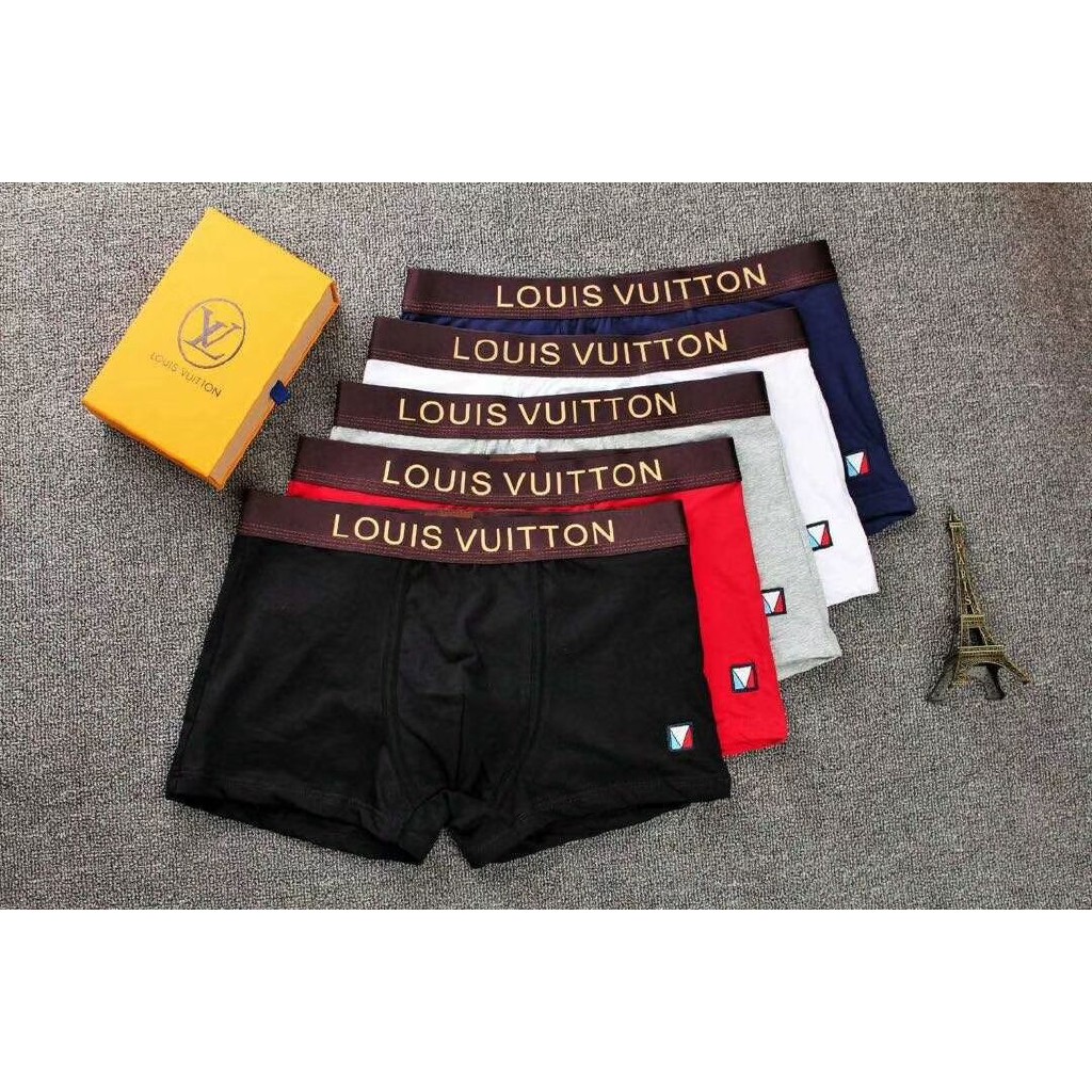 Ready Stock】 【health】 5Pcs Louis Vuitton Men's Underwear Cotton Boxers  Turnks Briefs Shorts LV 01 | Shopee Malaysia