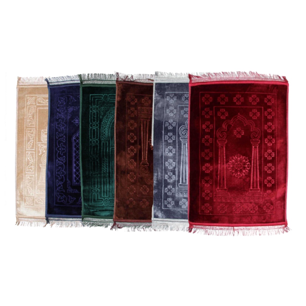 Alief Sejadah Prayer Mat Plain Spigel (80X120) PBH557 - 6 Variants ...