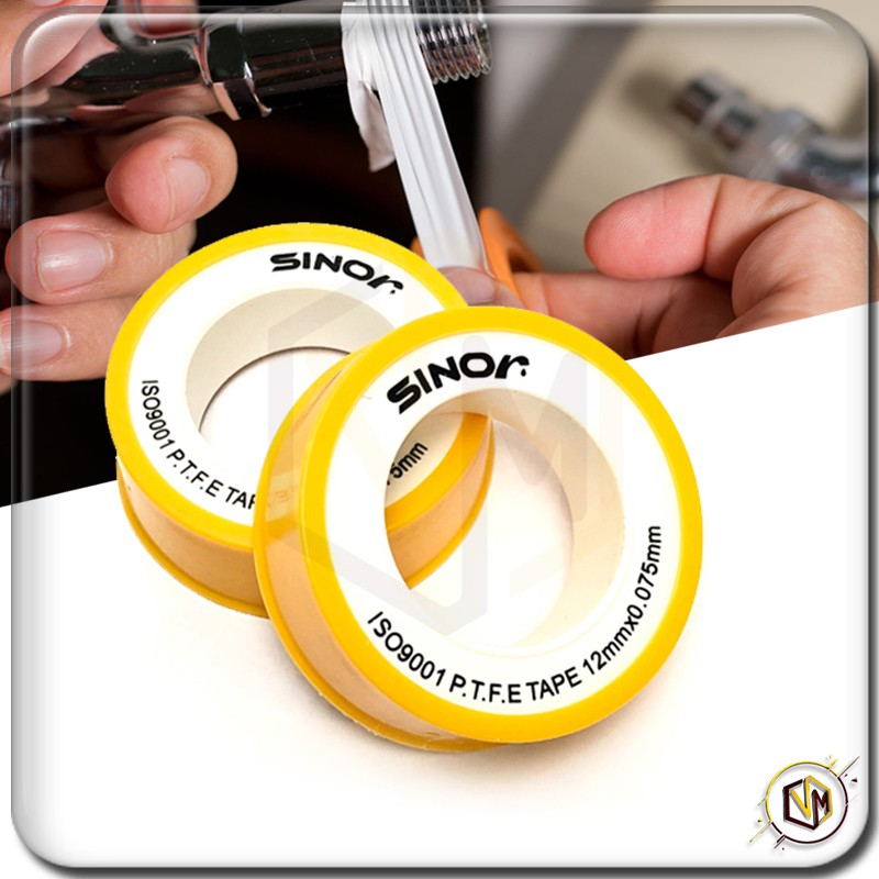 White Tape Putih PTFE Thread Seal Tape Water Plumber Teflon Tape Sink