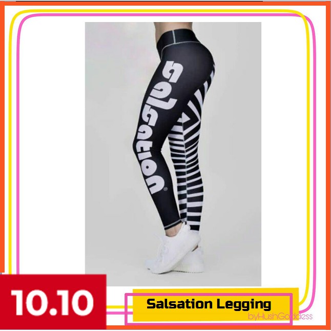 Salsation Wear Zebra Leggings Zumba Workout Women Sports Pants