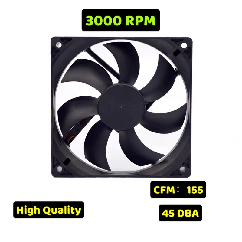 cpu fan Mining Rig Fan / Cooler Fan / Mining Case Fan / Psu / Gpu