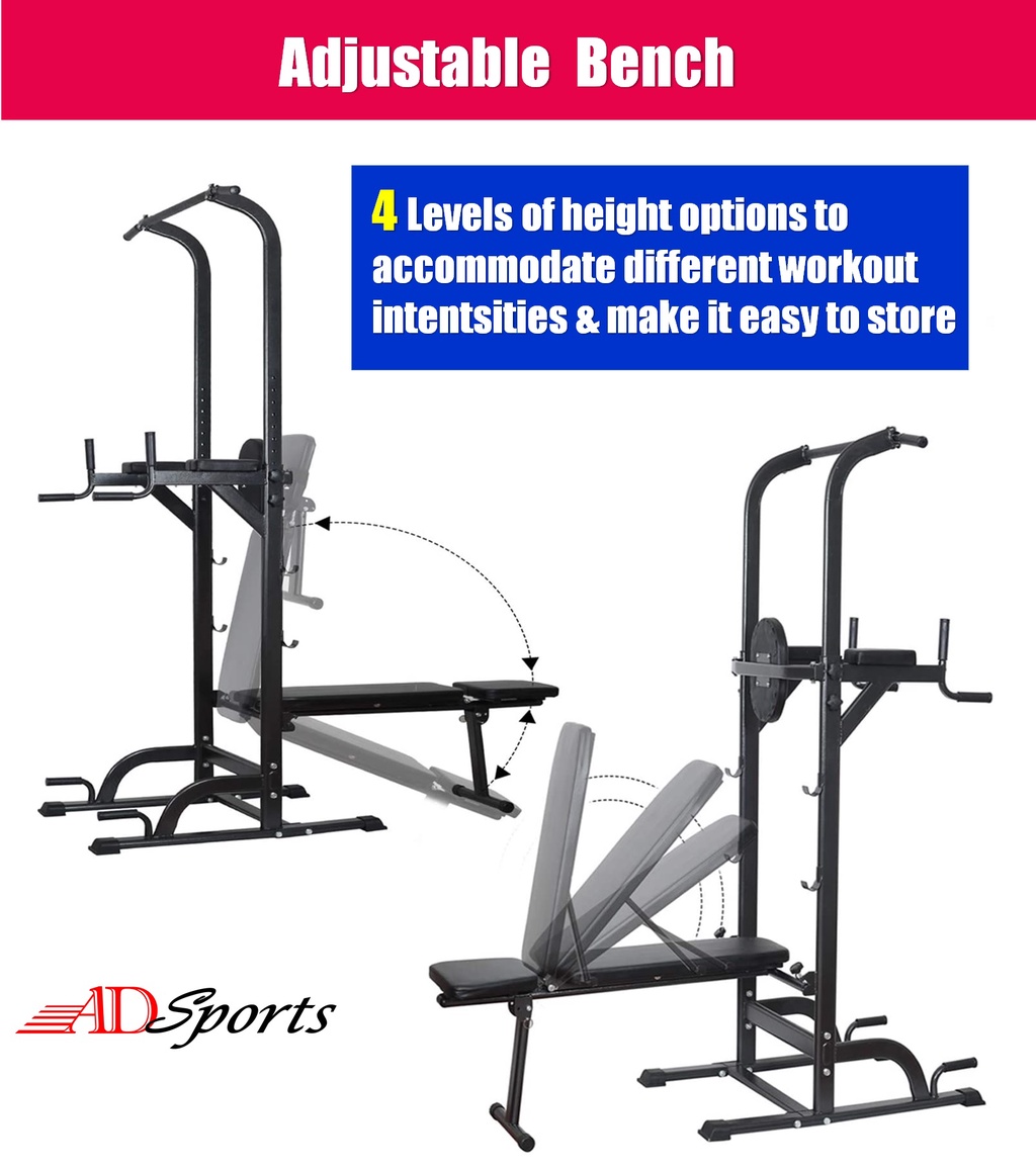 ADSports F11 Upgrade Gym Dip Chin Up Pull Up Machine WeightLifting ...