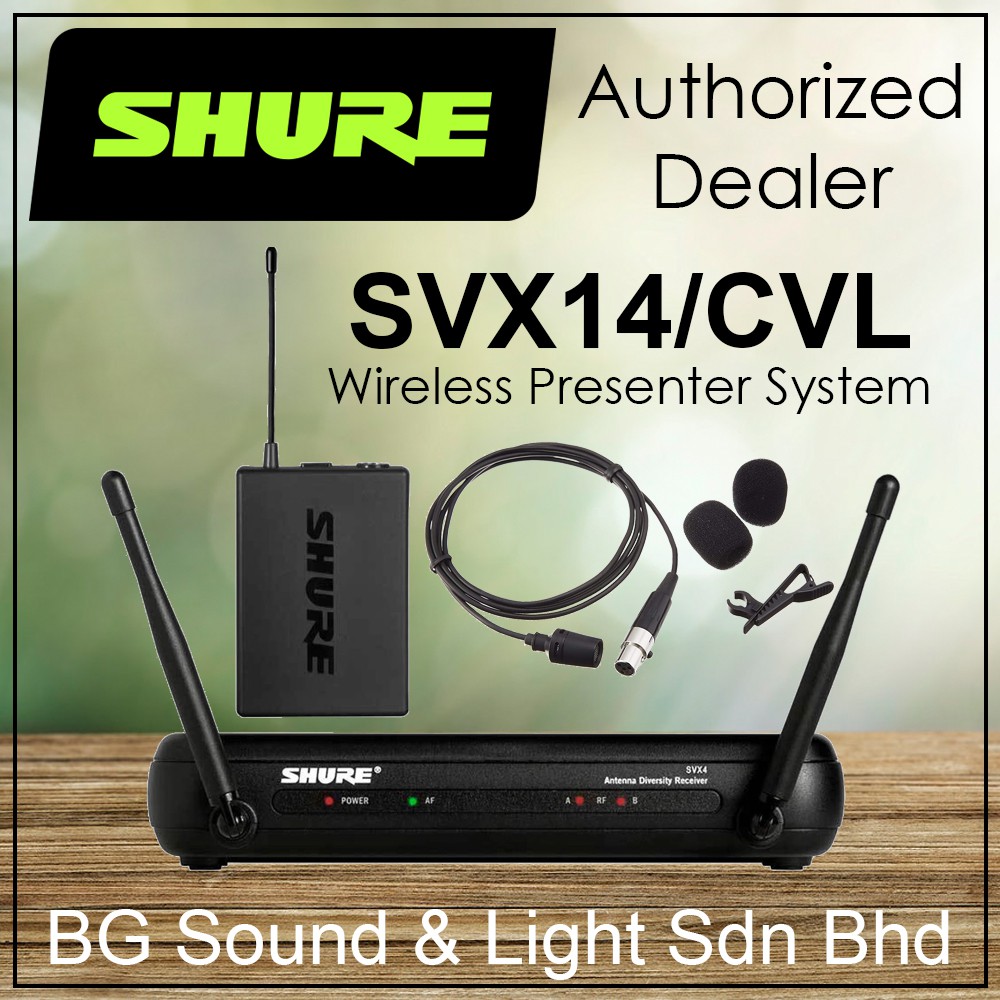 Shure SVX14/CVL Wireless Presenter System [Shure Premium Authorized Dealer]  * FREE CABLE ( SVX / CVL )