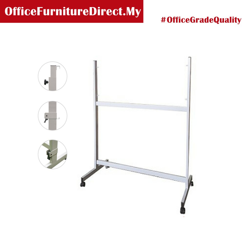 Whiteboard Stand / Notice Board Stand with Roller [Adjustable Stand