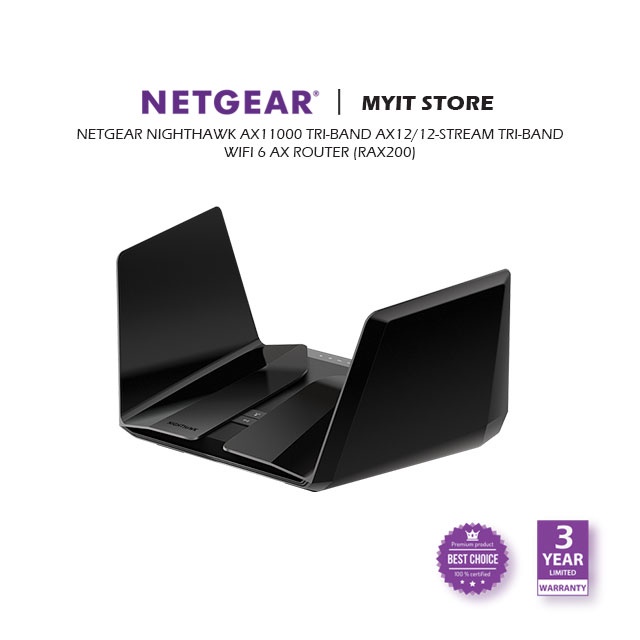 【READY Nighthawk® AX11000 TriBand AX12/12Stream Tri