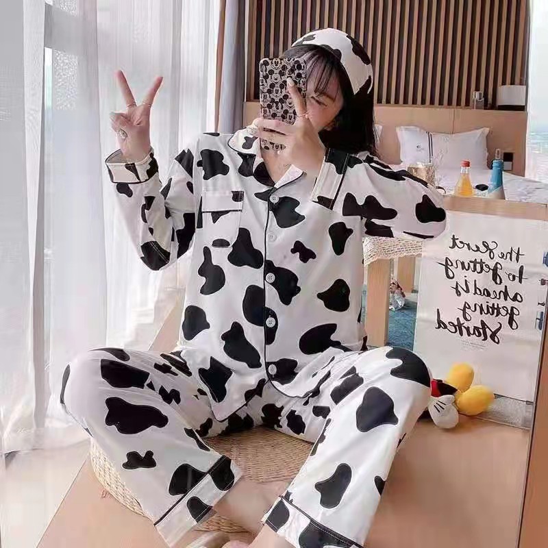 Korean Designs Pyjamas Women Tie Dye Comfy Sleepwear Stripe Bear Ladies ...