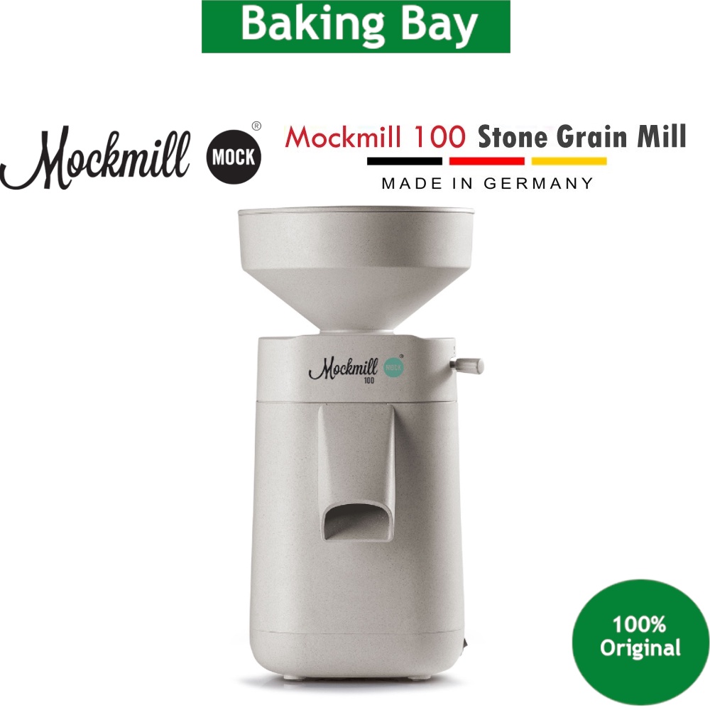 MOCKMILL 100 Stone Grain Mill for Rye Spelt Wheat Oat Rice Corn Flour ...