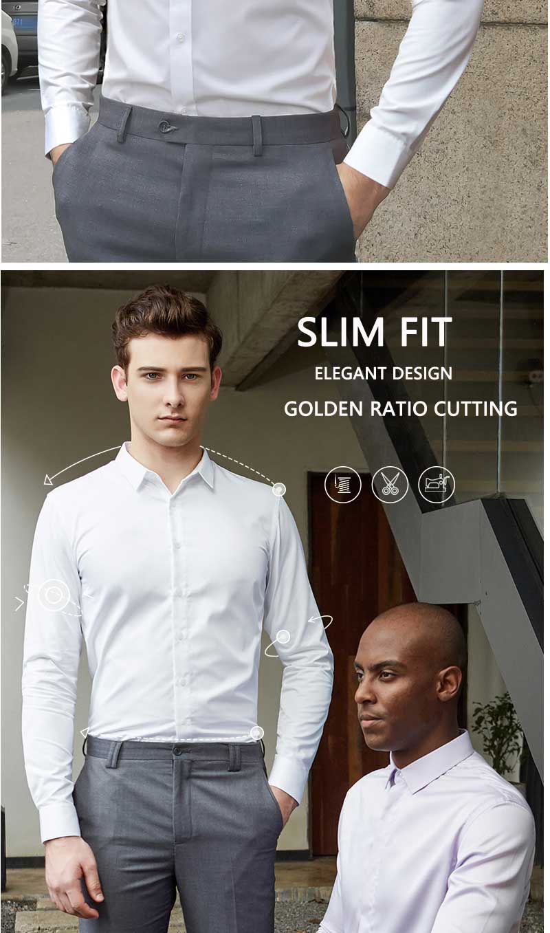 🇲🇾 Local Delivery😎 Kemeja Lelaki Long Sleeve Men Suit Shirt Business ...