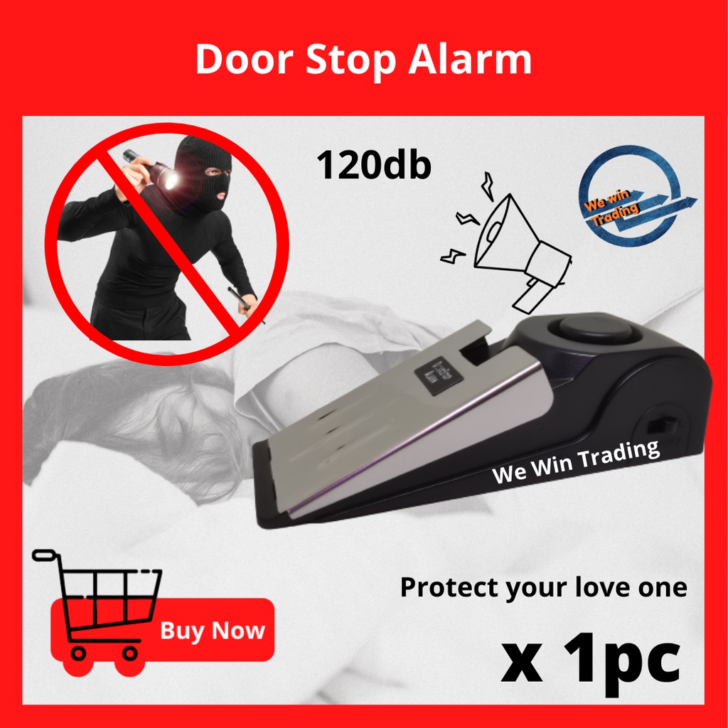 Door Stop Alarm 120DB Portable Alert Home Dormitory Travel Security