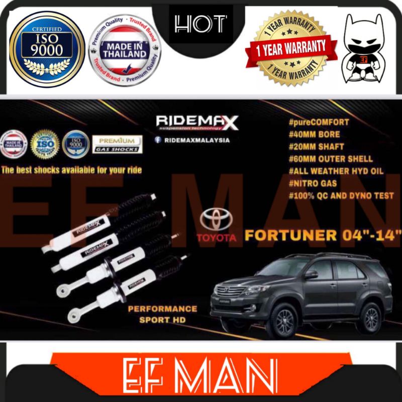 TOYOTA FORTUNER RIDEMAX LIFT UP 2