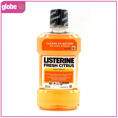 Listerine Fresh Citrus Mouthwash 250ML Shopee Malaysia