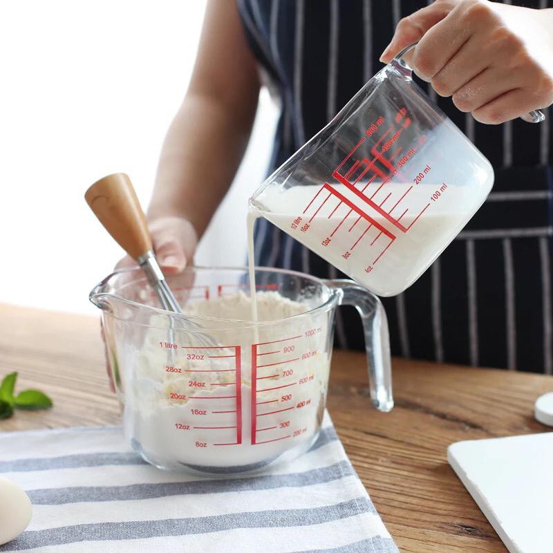Glass Measuring Cup Microwave Heatproof Measuring Cup Kitchen Measuring