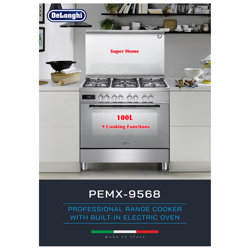 DeLonghi Free Standing Cooker PEMX 9568 Delonghi Professional