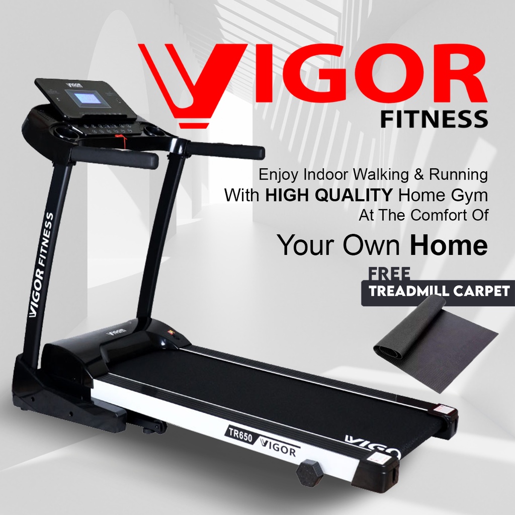 Vigor Fitness Treadmill 4.0hp Cardio Exercise Jogging Running Machine TR650 Shopee Malaysia