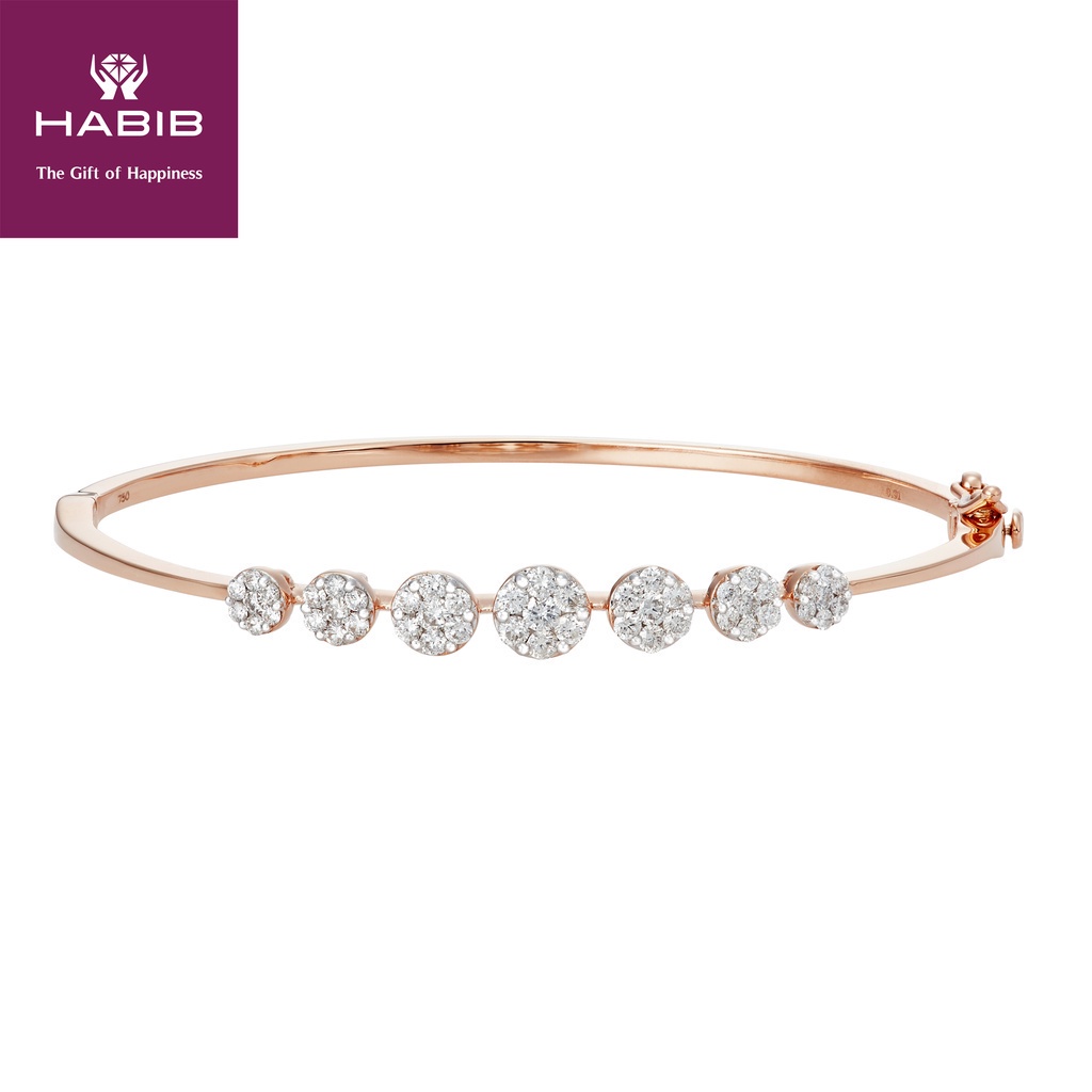 HABIB Anna Maria Rose Diamond Bangle Shopee Malaysia
