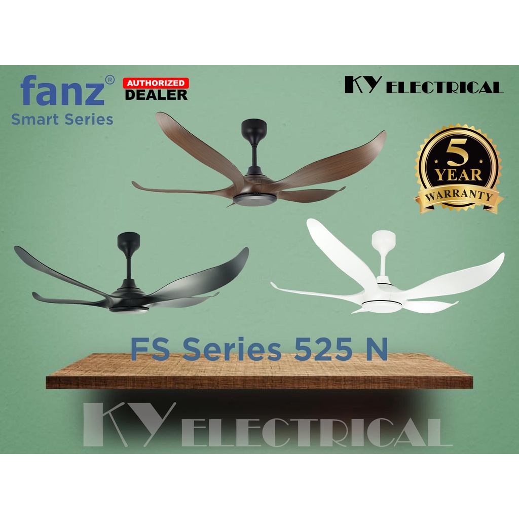 FANZ FS525N 52" WIFI Smart Series Ceiling Fan ( Remote Control 12 Speed ) Shopee Malaysia