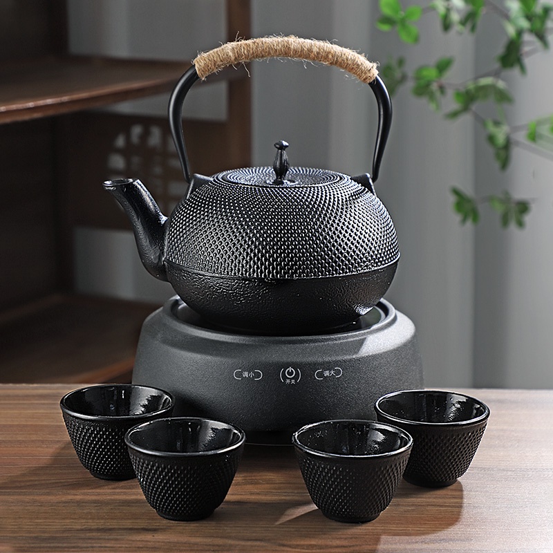Japan Cast Iron Kettle Household Boiling Water Teapot Set Electric