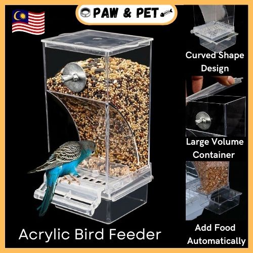 Parrot Feeder Bird Food Feeder High Quality Automatic Bird Feeder