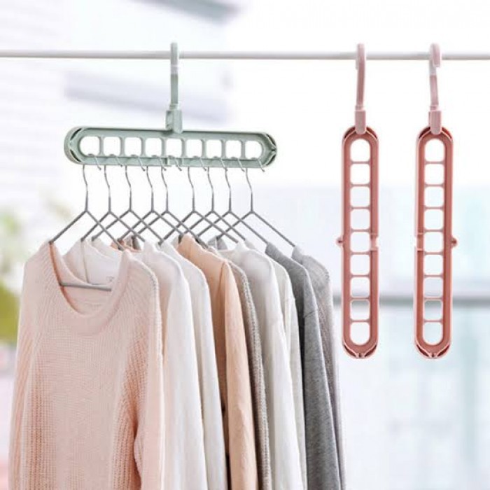 Tik Tok MultiFunction 360° Clothes Hanger, 9 holes Magic Hanger