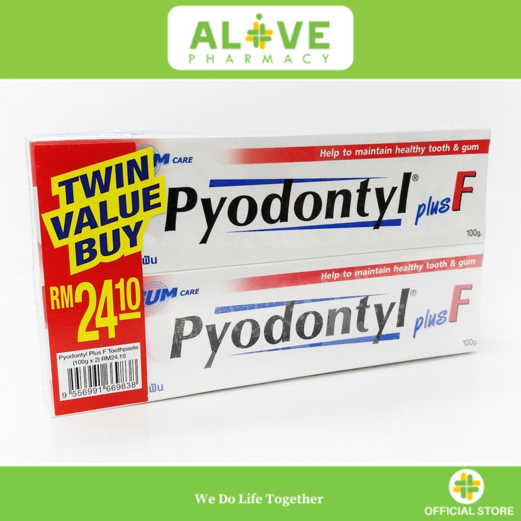 [ALIVE PHARMACY] PYODONTYL PLUS F Pek Kembar (100Gx2) | Shopee Malaysia