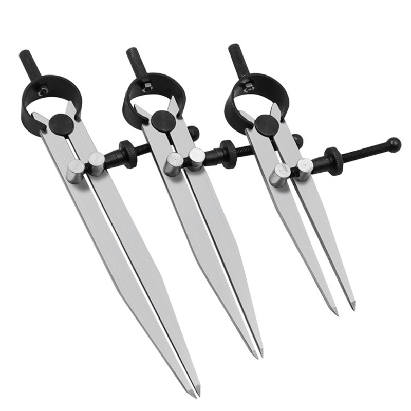 PCF* Adjustable Leather Compass Lockable Carbon Steel Divider Wing ...